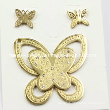 Top Selling Fashion Stainless Steel Butterfly Set Jewelry